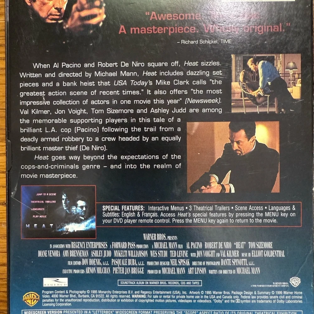 Heat DVD Movie